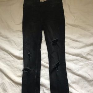 Hollister high rise ripped skinny jeans